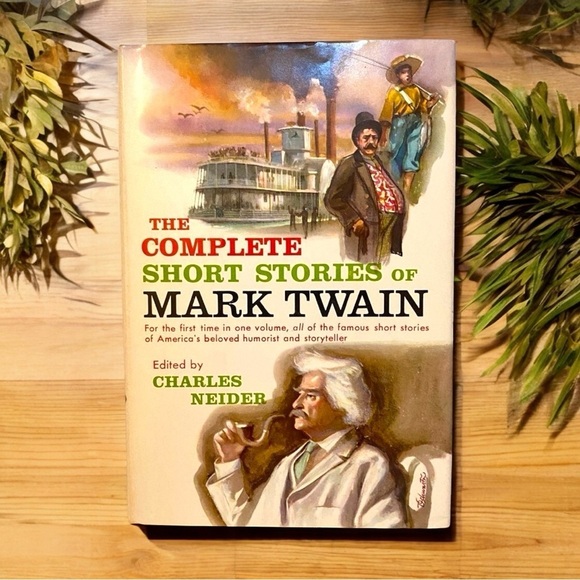 VINTAGE 1957 The Complete Short Stories of Mark Twain Hardcover Book - Picture 1 of 11